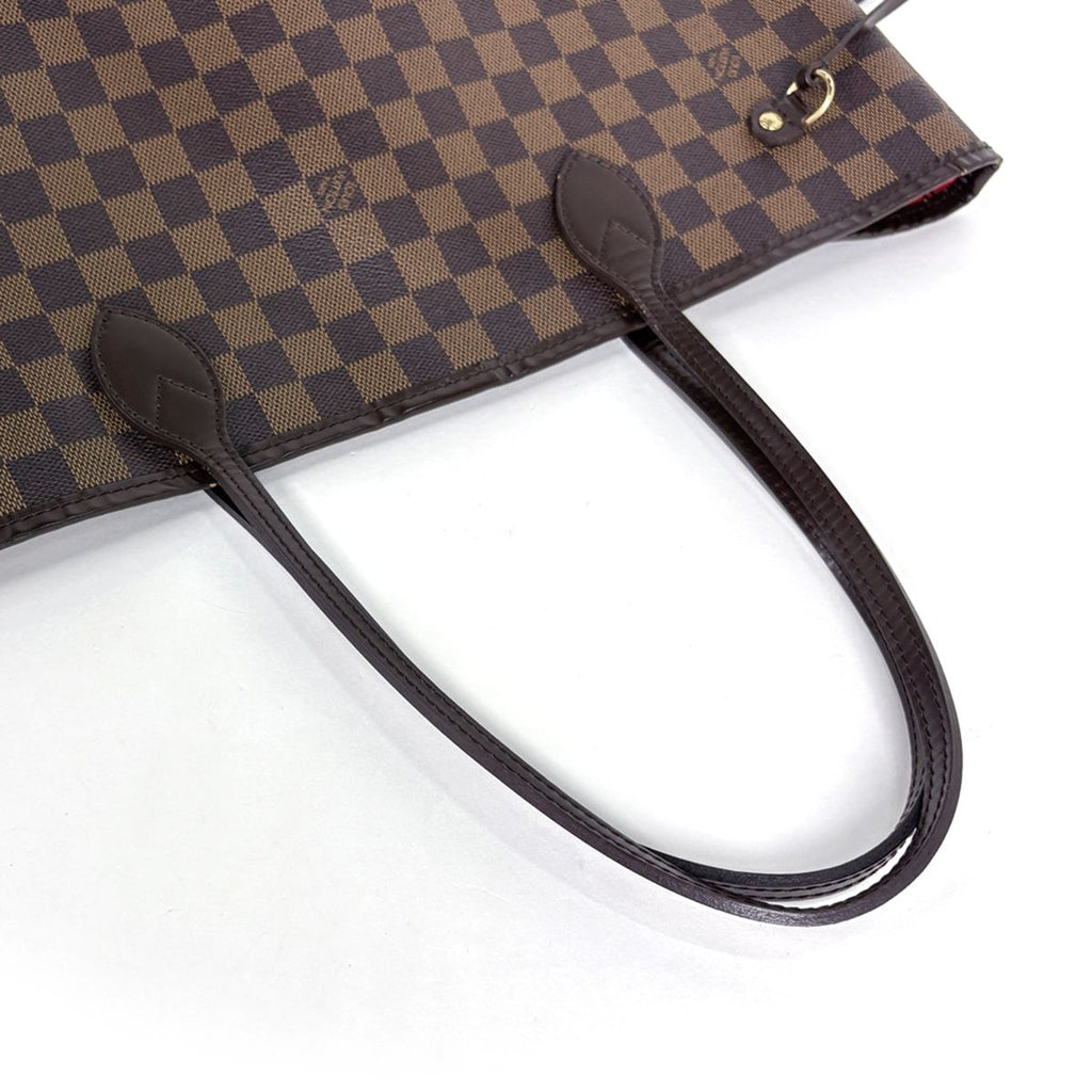 Louis Vuitton Neverfull MM Tote Shoulder Bag Damier Brown — view 6