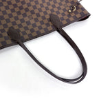 Louis Vuitton Neverfull MM Tote Shoulder Bag Damier Brown — view 6