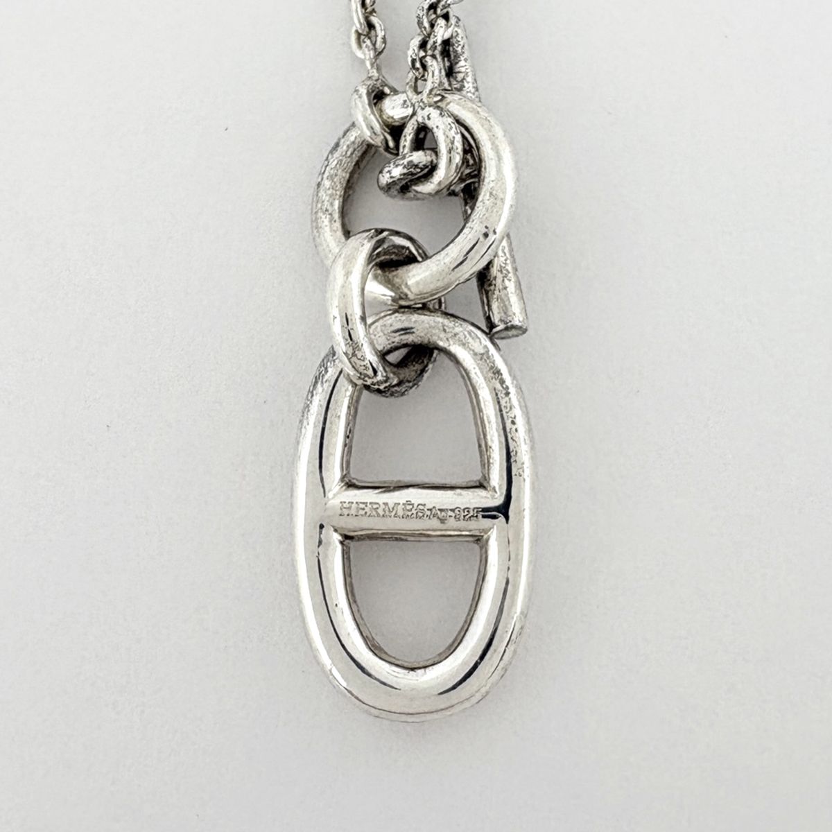 Hermes Chaine D'ancre Amulette Necklace 925 Sterling Silver — view 2