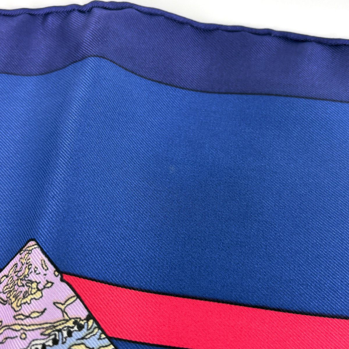 Hermes Carre 90 Hello Dolly Scarf Doll Silk Blue Multicolor — view 3