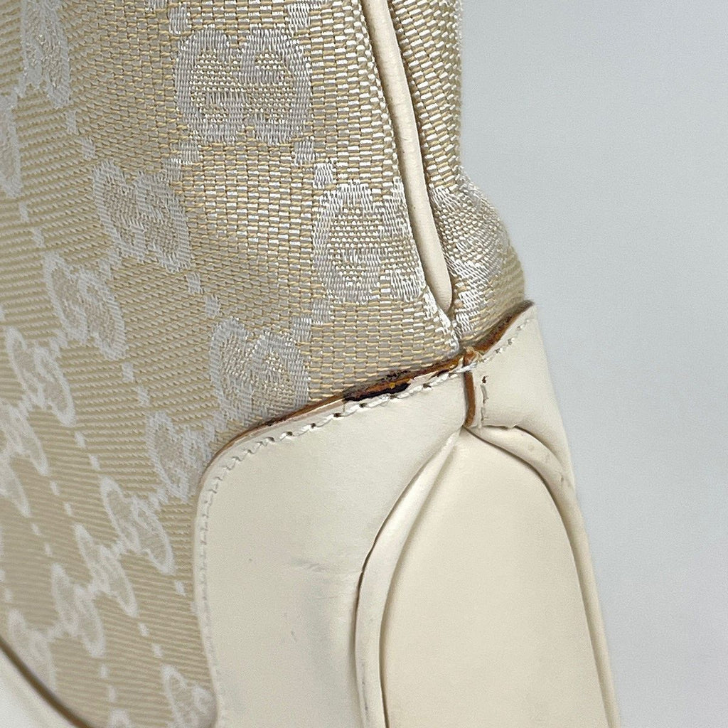 Gucci Shoulder Bag Jackie Line GG Canvas White — view 6