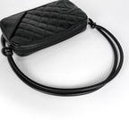 Chanel Pouch Cambon Line CC Logo Shoulder Bag Leather Black — view 8
