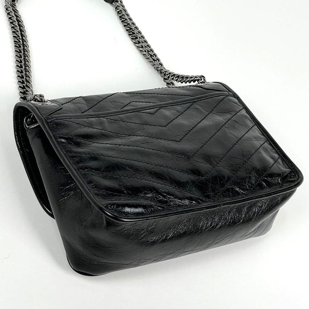 Saint Laurent Shoulder Bag Niki Medium Leather Black — view 2