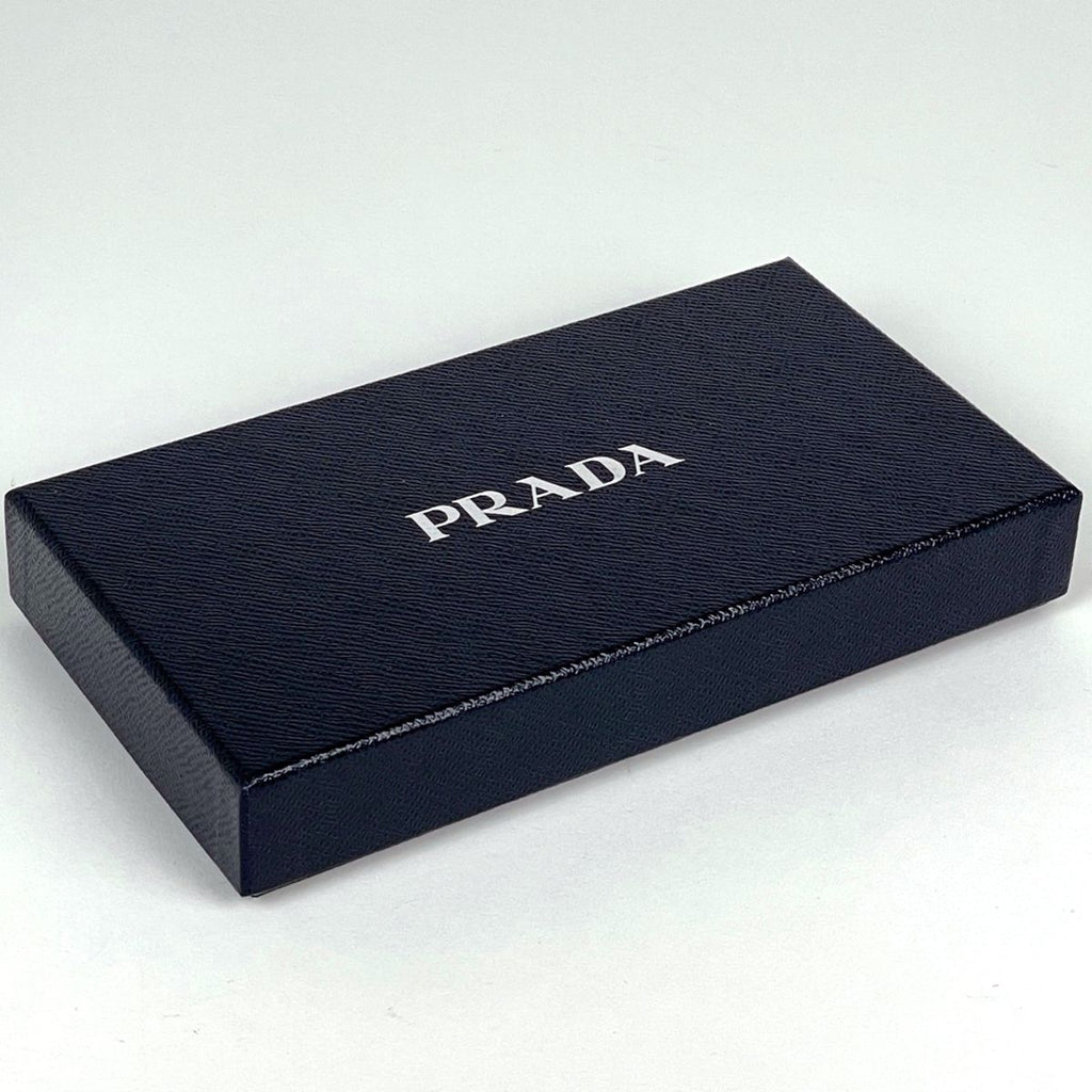 Prada Wallet Zip Around Saffiano Leather Nero — view 6