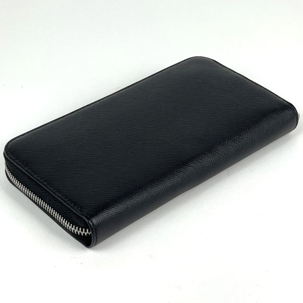 Prada Wallet Zip Around Saffiano Leather Nero — view 2