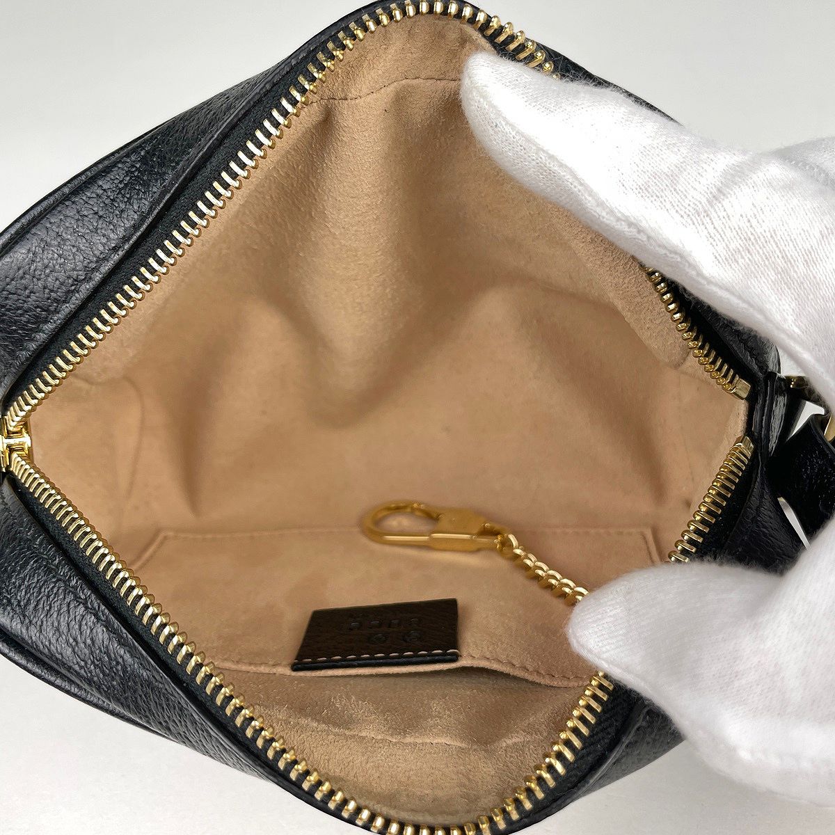 Gucci Shoulder Bag Ophidia Sherry Line Web Leather Black — view 7