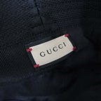 Gucci Bucket Hat Jumbo GG Canvas L Black Cotton Hat — view 7