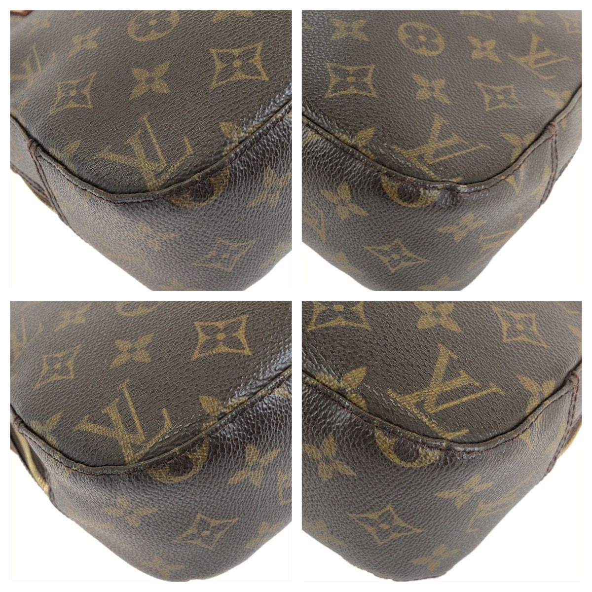 Louis Vuitton Monogram Spontini 2-Way Brown Gold Leather Shoulder Bag — view 3
