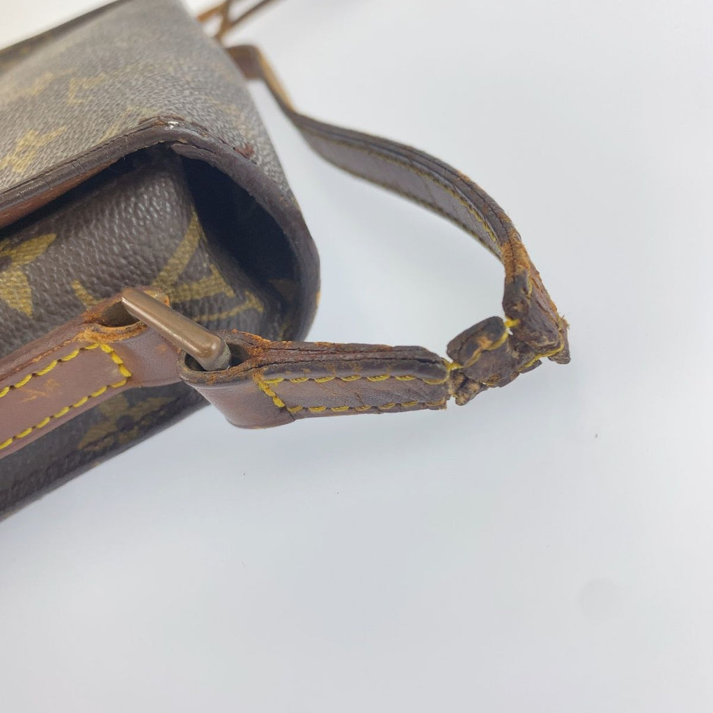 Louis Vuitton Monogram Saint-cloud Brown Leather Shoulder Bag Pochette — view 6