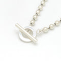 Gucci Ball Chain Necklace Toggle Mantel Sterling Silver