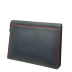 Louis Vuitton Taiga Pochette Voyage MM Clutch Navy Red Leather — view 2
