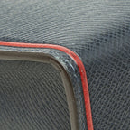 Louis Vuitton Taiga Pochette Voyage MM Clutch Navy Red Leather — view 7