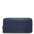 Hermes Azap Silk'in Zip Around Wallet Navy Silver Veau Epsom