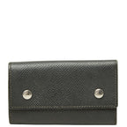Hermes Sellier Etui Cles 6 Key Case Black Silver Veau Epsom Key Holder