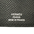 Hermes Sellier Etui Cles 6 Key Case Black Silver Veau Epsom Key Holder — view 5