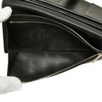 Hermes Bearn Soufflet Bifold Wallet Black Silver Veau Epsom — view 7