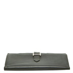 Hermes Bearn Soufflet Bifold Wallet Black Silver Veau Epsom — view 3