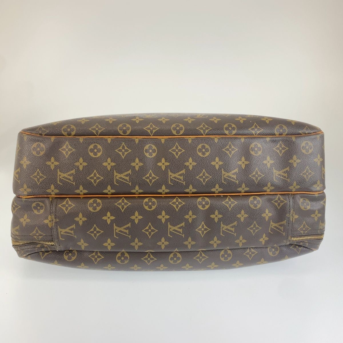 Louis Vuitton Monogram Alize de Poche Brown Leather Boston Bag — view 3