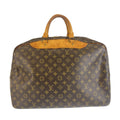 Louis Vuitton Monogram Alize de Poche Brown Leather Boston Bag