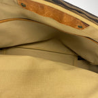Louis Vuitton Monogram Alize de Poche Brown Leather Boston Bag — view 7
