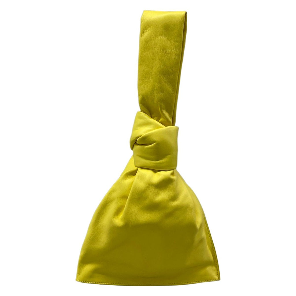 Bottega Veneta Handbag Mini the Twist Yellow Leather
