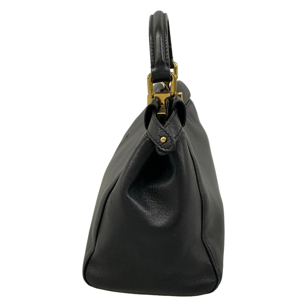 Fendi Handbag Peekaboo Iconic Small Black Leather — view 2