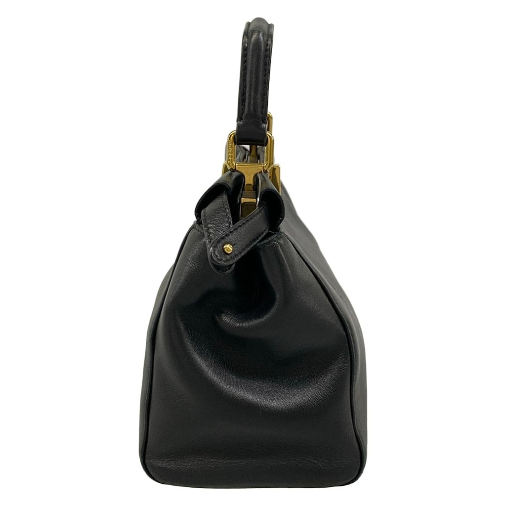 Fendi Handbag Peekaboo Iconic Small Black Leather — view 4