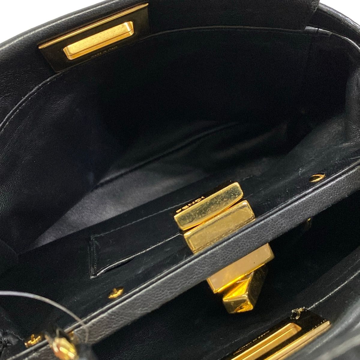 Fendi Handbag Peekaboo Iconic Small Black Leather — view 7