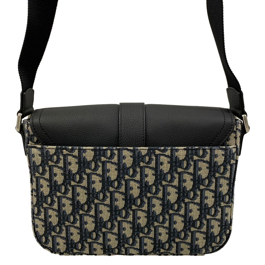 Dior Shoulder Bag Saddle Heritage Messenger Black Beige Dark Navy — view 3