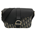 Dior Shoulder Bag Saddle Heritage Messenger Black Beige Dark Navy