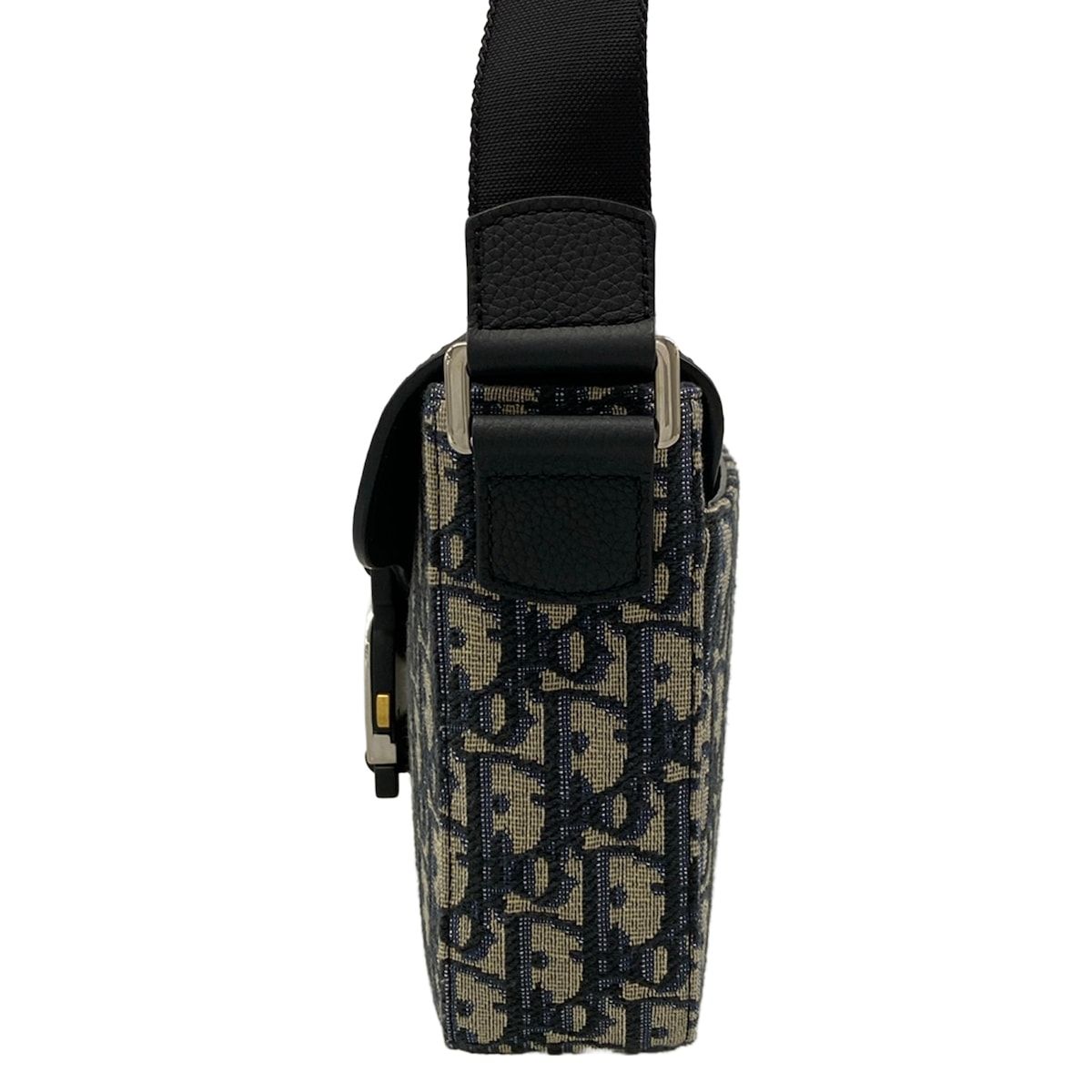 Dior Shoulder Bag Saddle Heritage Messenger Black Beige Dark Navy — view 4