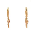 Dior Earrings Dio(r)evolution Gold Logo Rhinestone