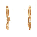 Dior Earrings Dio(r)evolution Gold Logo Rhinestone — view 3