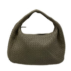 Bottega Veneta Shoulder Bag Medium Dark Gray Leather