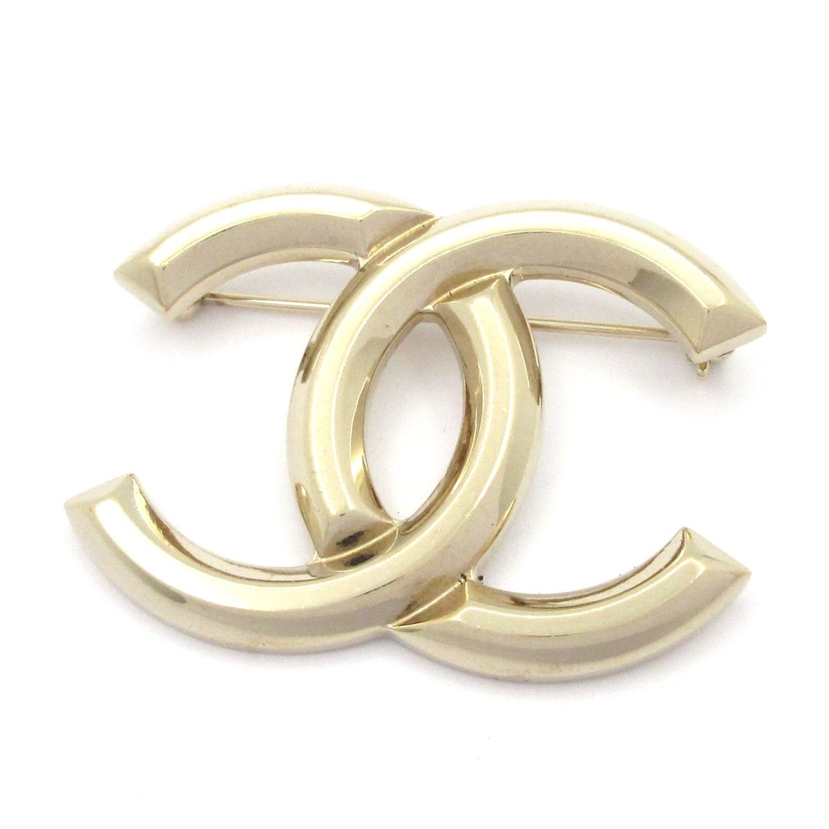 Chanel Brooch Gold CC Logo