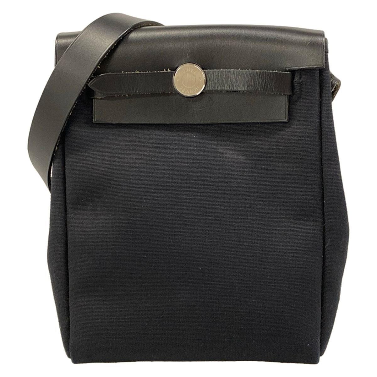 Hermes Shoulder Bag Herbag TPM Black