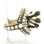 Gucci Ring Gold Silver Leaf Flower — view 2