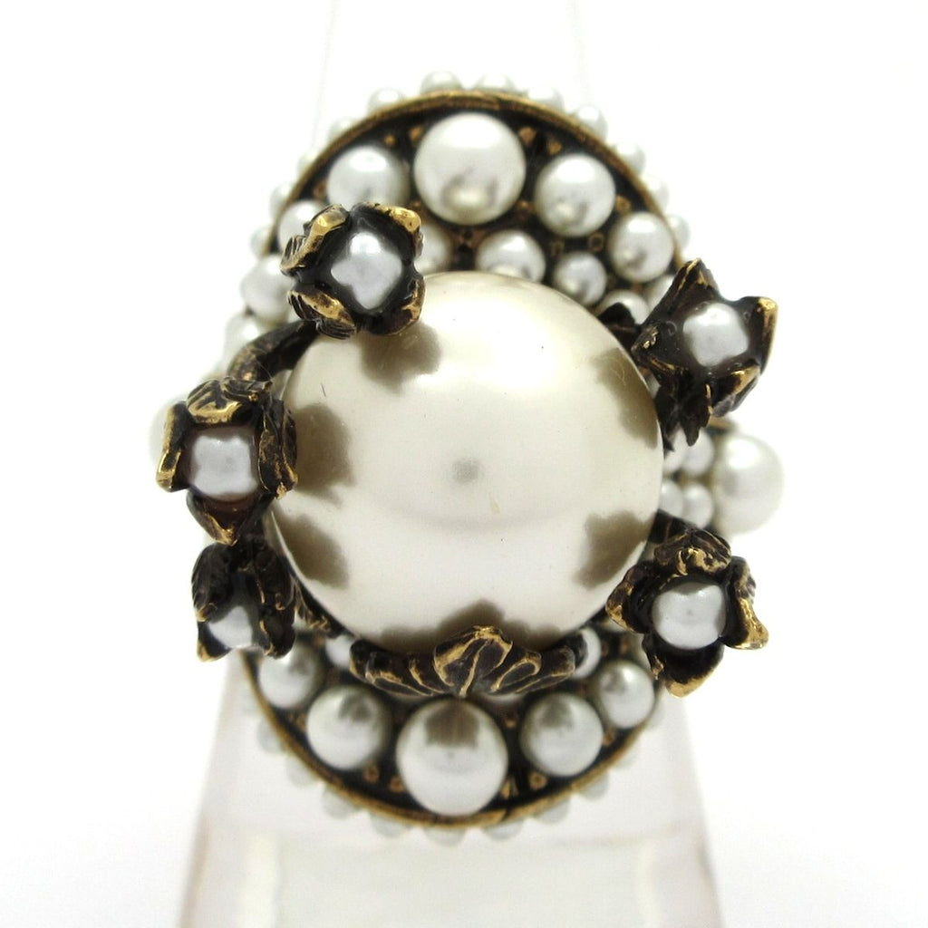 Gucci Ring Gold Silver Leaf Flower