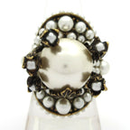 Gucci Ring Gold Silver Leaf Flower