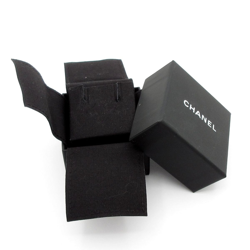 Chanel Earrings Gold Pink Heart — view 4
