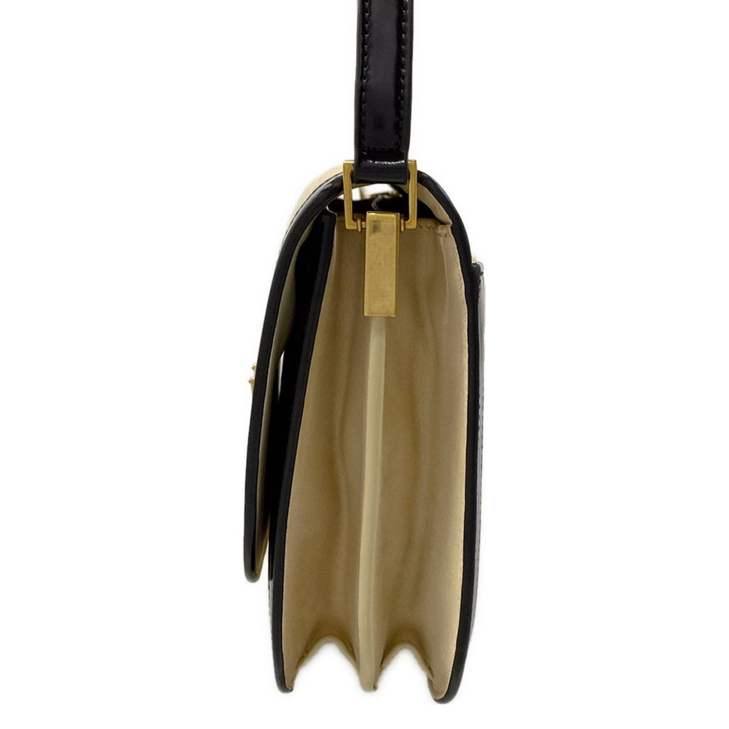 Saint Laurent Paris Shoulder Bag Solferino Beige Black Leather — view 4