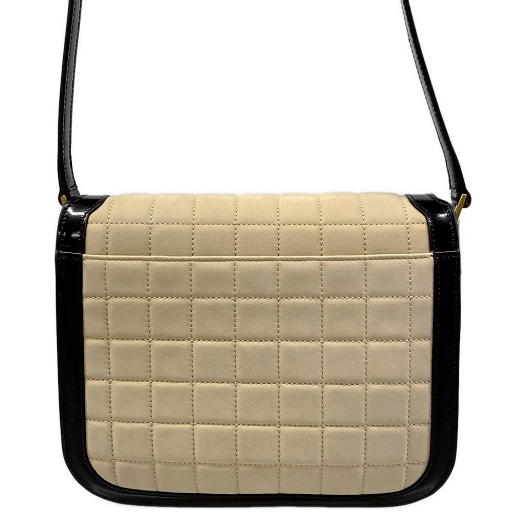 Saint Laurent Paris Shoulder Bag Solferino Beige Black Leather — view 3