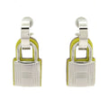 Hermes Earrings O'Kelly Silver Yellow