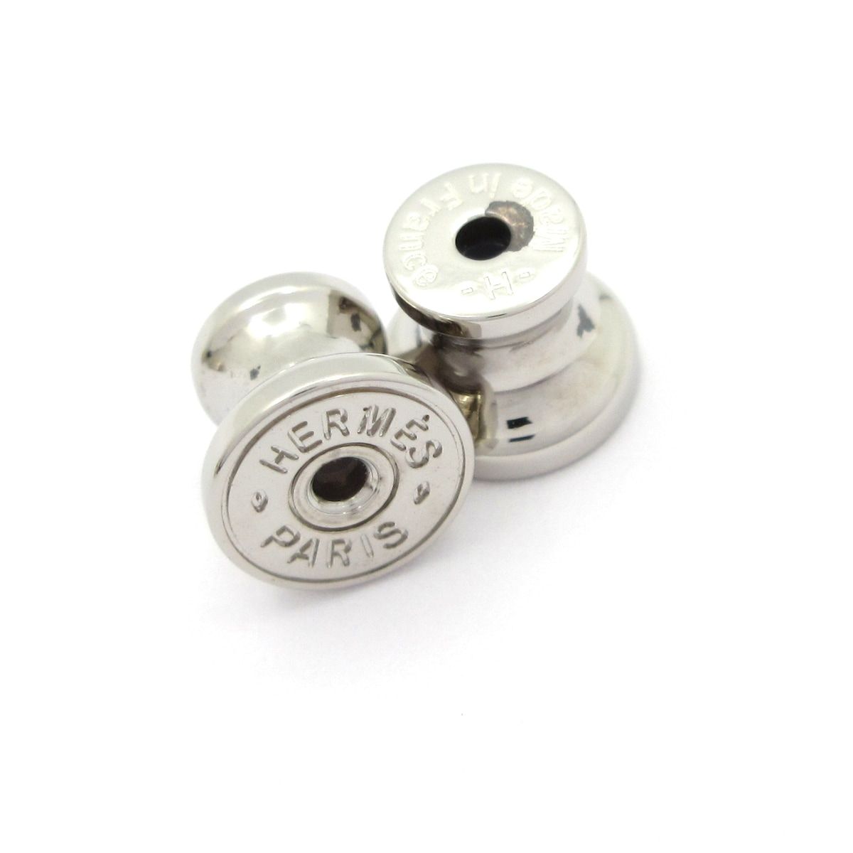 Hermes Earrings O'Kelly Silver Yellow — view 6