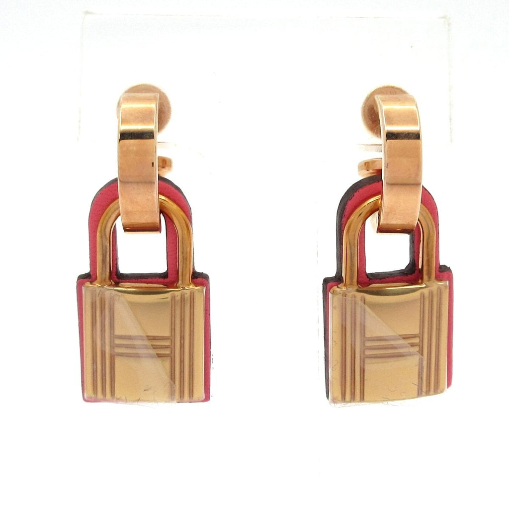 Hermes Earrings O'Kelly Pink Gold