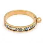 Hermes Bangle Mini Clic Kelly Pink Gold White Multi Legendary Harness Bracelet — view 2