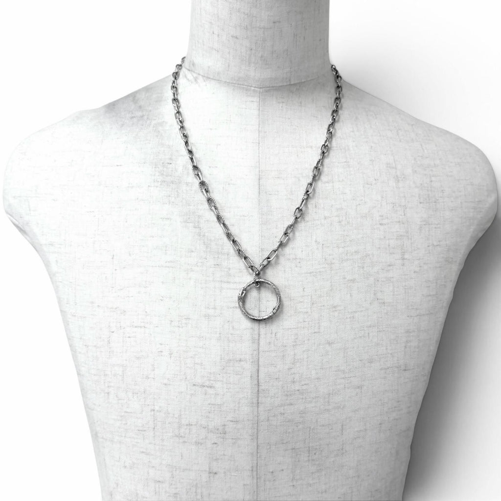 Gucci Ouroboros Chain Pendant Silver — view 2