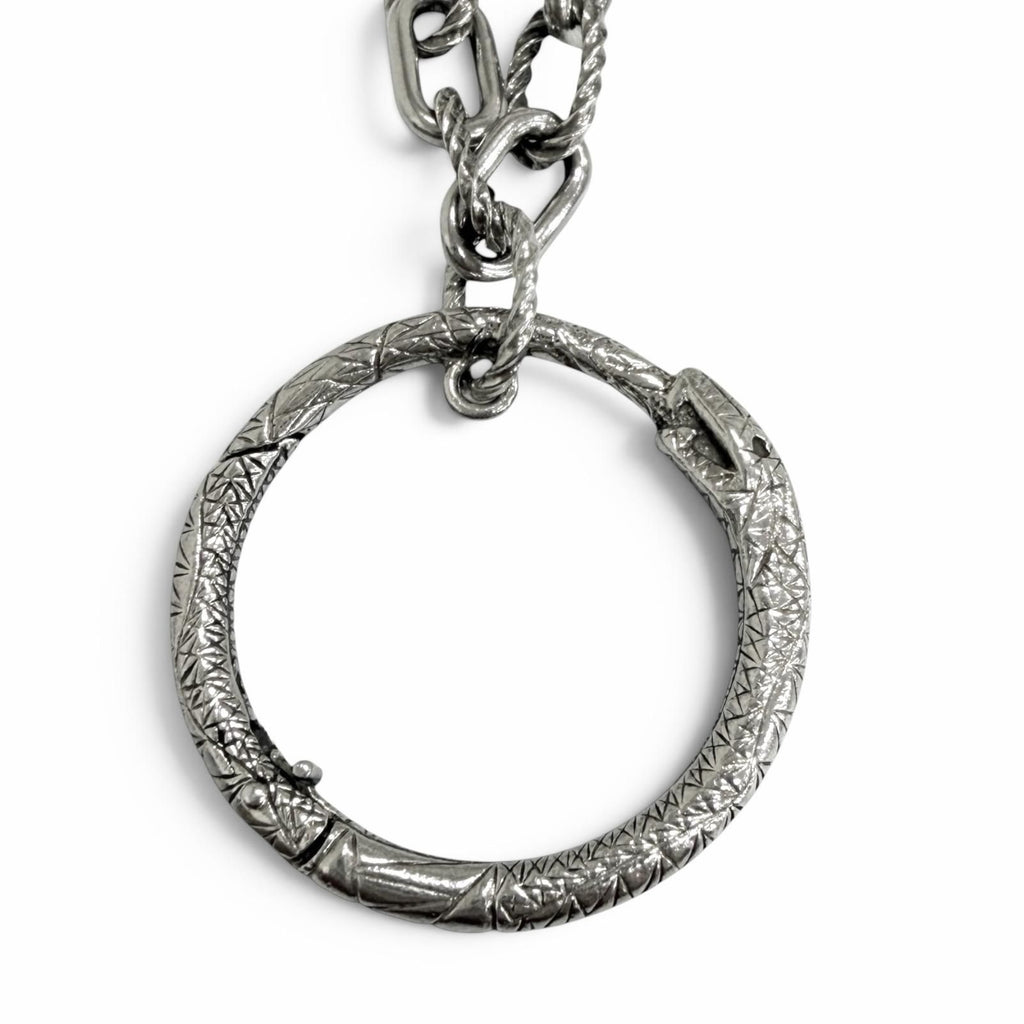 Gucci Ouroboros Chain Pendant Silver — view 4