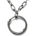 Gucci Ouroboros Chain Pendant Silver