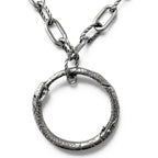 Gucci Ouroboros Chain Pendant Silver